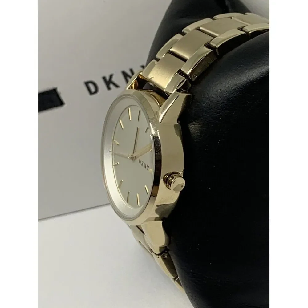 DKNY NY-2343 Ladies Stainless Steel Analog White Dial Quartz Wrist Watch BW135